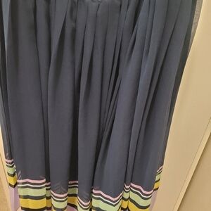 Halogen pleated midi skirt